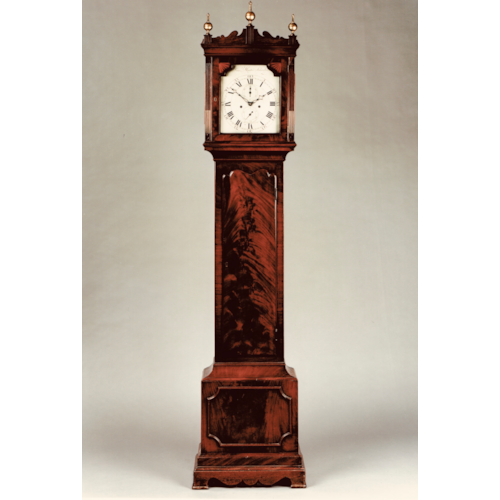 ANTIQUE GEORGE III MAHOGANY LONGCASE CLOCK BY SAMUEL HUNTER OF ISLINGTON LONDON